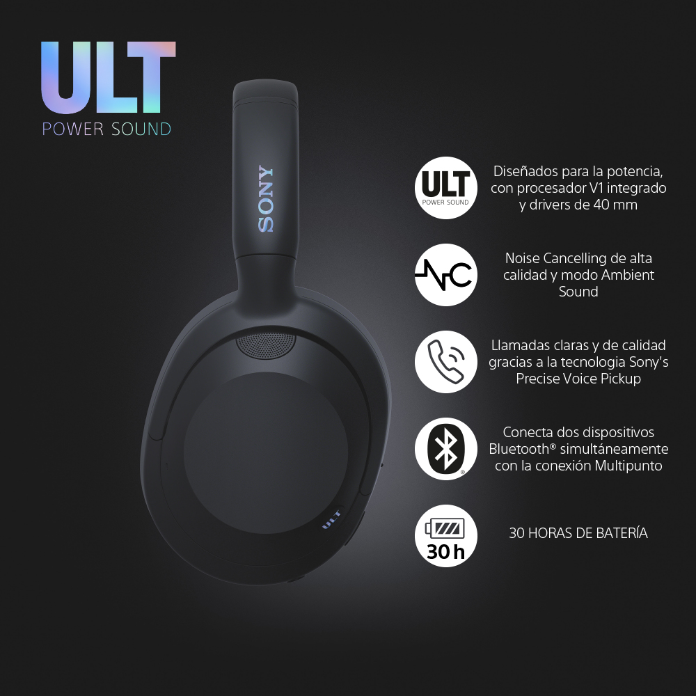 Auriculares inalámbricos | Sony ULT WEAR, WH-ULT900N, Cancelación