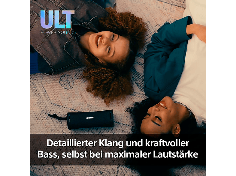 Sony ULT Field 1 Kabelloser, tragbarer Bluetooth-Lautsprecher mit ULT Power Sound, IP67, Wasser-, Staub- und Stoßfest, 12 h Akkulaufzeit, Forest-Grey; Bluetooth Lautsprecher — Foto 3 von 5