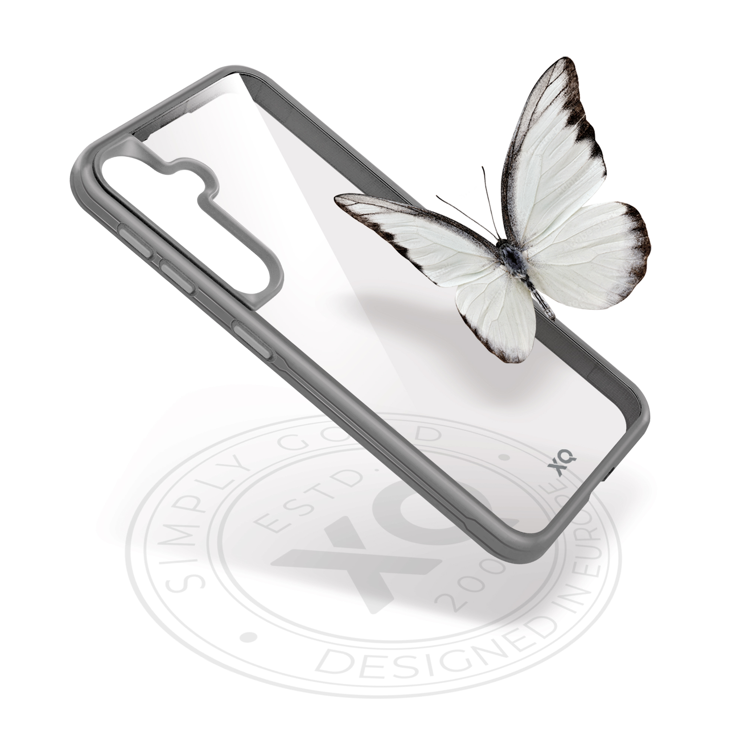 XQISIT Borboleta Telefoonhoesje voor Samsung Galaxy A35 Grijs afbeelding