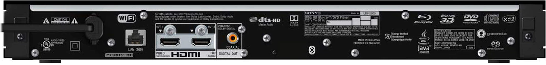 SONY UBPX800M2B 4k UHD BD lejátszó, Dolby Atmos, HDR, DTS X