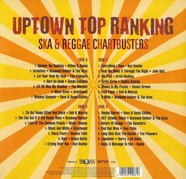 Albumcover mit dem Titel 'Uptown Top Ranking' und Titelliste.