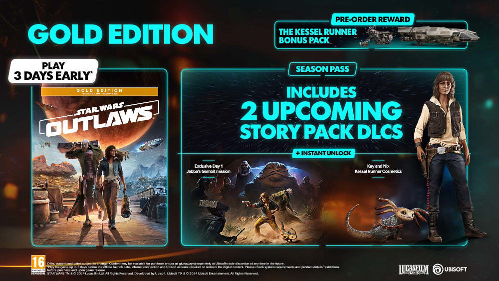 Star Wars Outlaws - Gold Edition FR/NL Xbox Series X