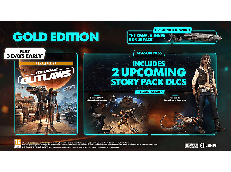 Ubisoft Star Wars Outlaws - Gold Edition Nl/fr PS5