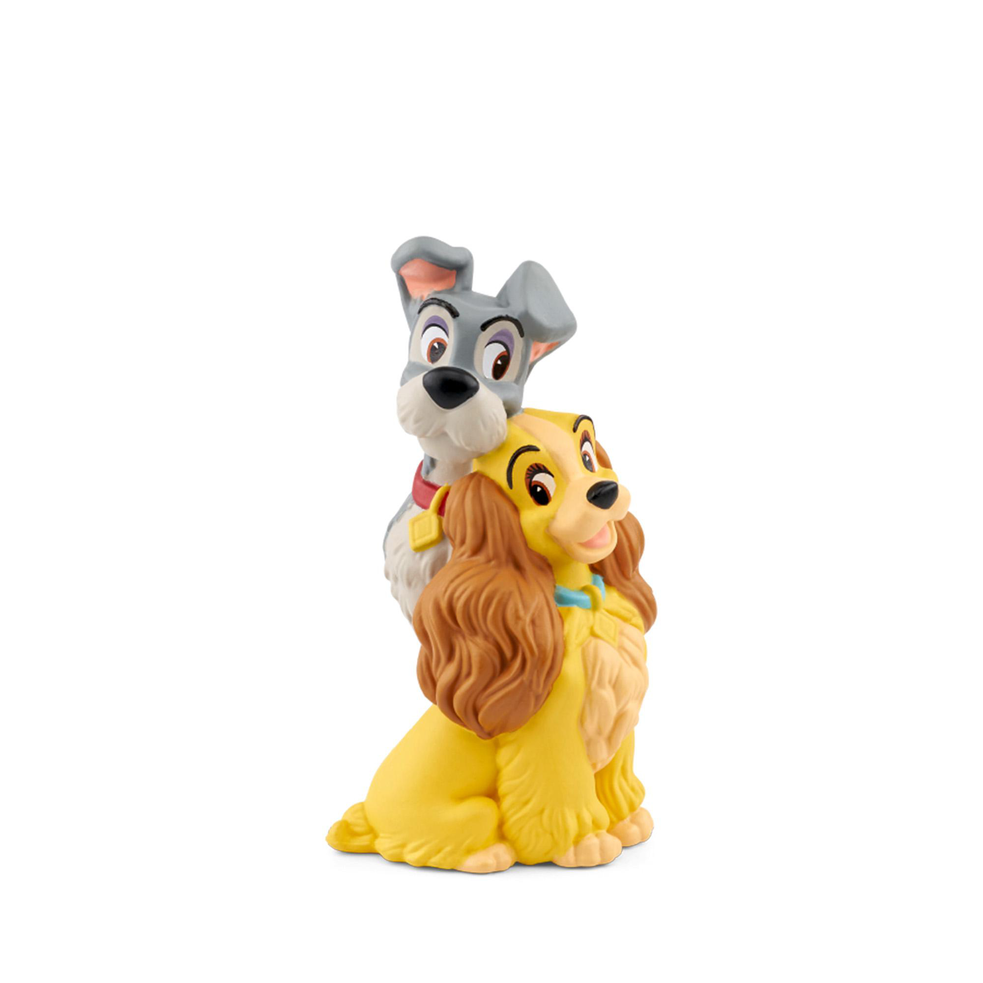Lady und Tramp Disney Figuren auf weißem Hintergrund.