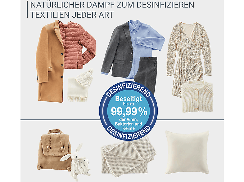 Tefal YT2020 Care For You First Dampfglätter (Wassertank, Blau) — Foto 4 von 5