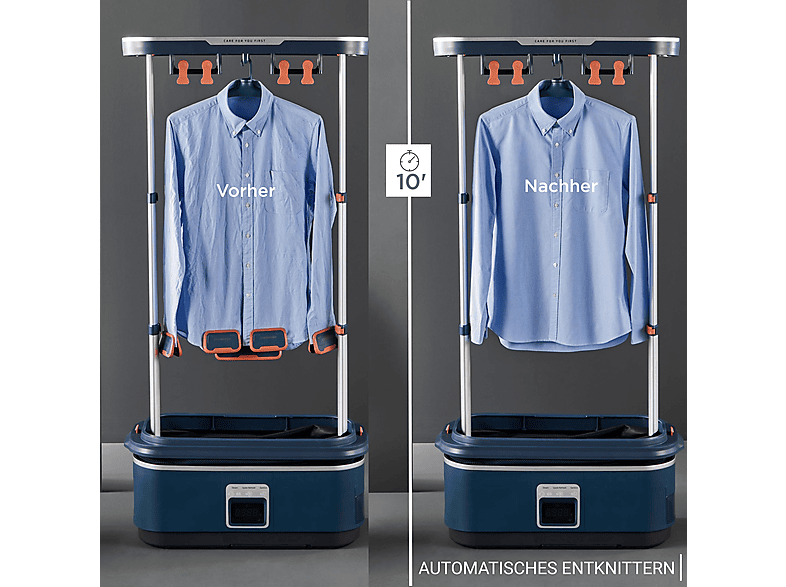 Tefal YT2020 Care For You First Dampfglätter (Wassertank, Blau) — Foto 2 von 5