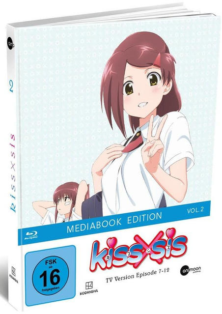 Kiss x Sis Vol. 2 Media Book Edition Cover mit Anime-Kunst.
