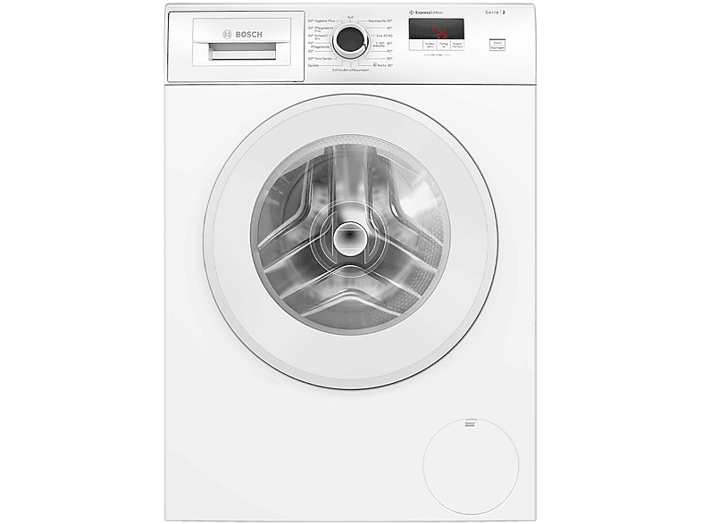 Bosch Wge0241H Lavatrice, Caricamento frontale, 7 kg, 58.8 cm, Classe A, Plancia in Tedesco