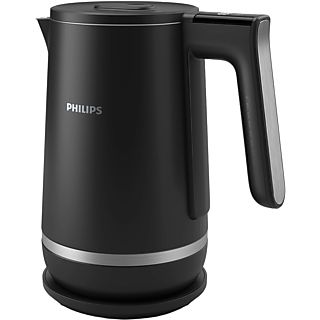 Hervidor de agua - Philips HD9396/90, 2200 W, 1.7 L, Acero inoxidable para uso alimentario; Negro