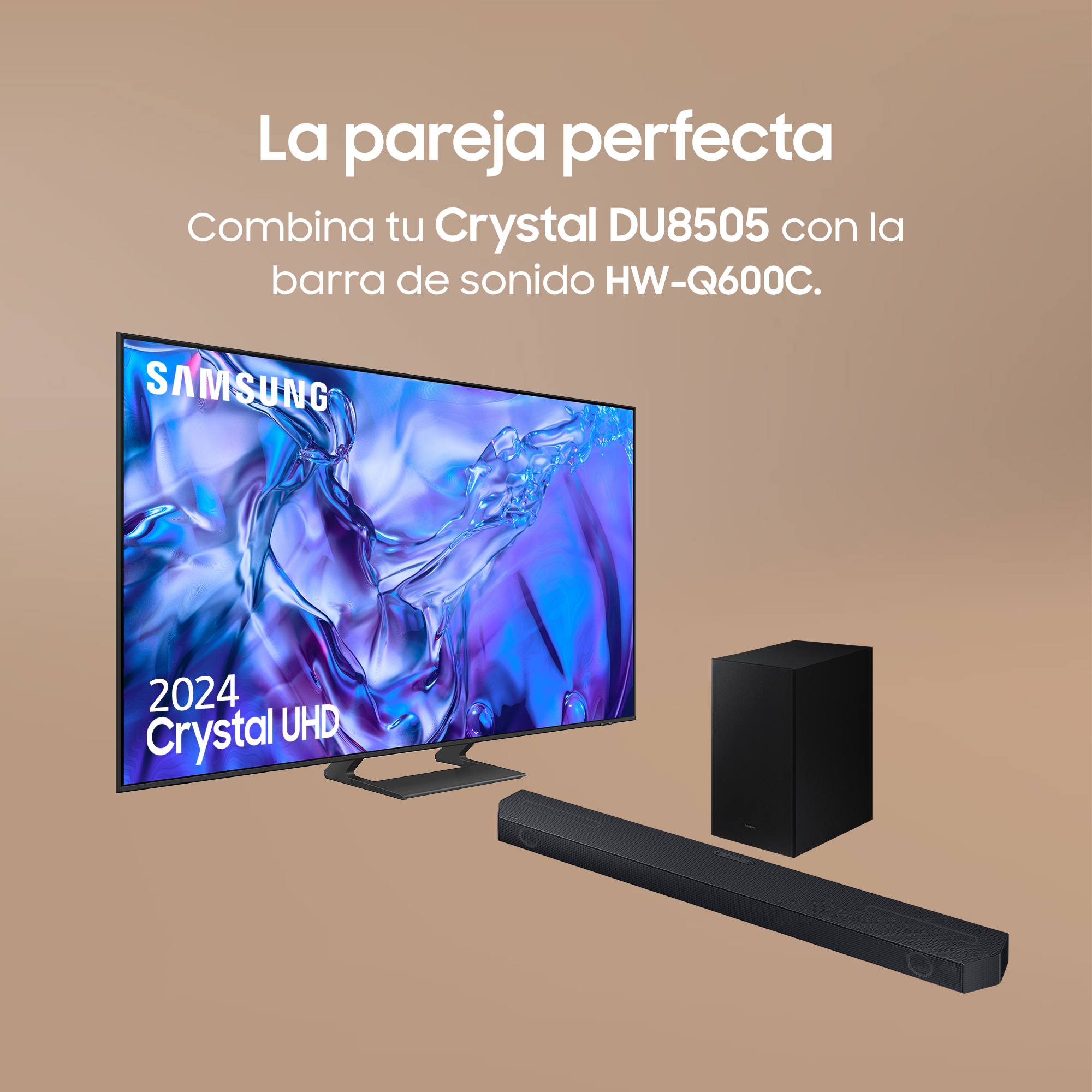 TV LED 55" - Samsung TU55DU8505KXXC, UHD 4K, Procesador Crystal 4K, Smart TV, DVB-T2 (H.265), Titan Gray