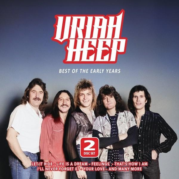Albumcover für Uriah Heeps 'Best of the Early Years'. Zeigt die Bandmitglieder.