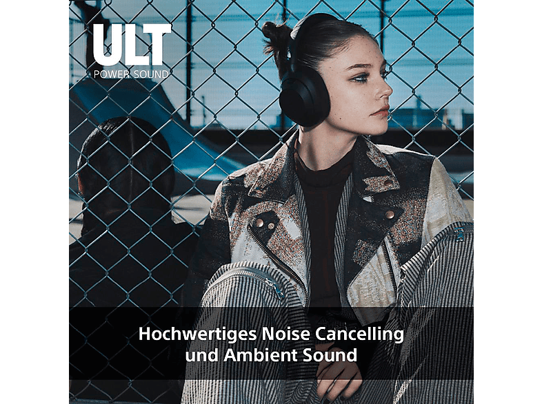 Sony ULT wear Bluetooth Kopfhörer mit Noise Cancelling, bis zu 30h Akkuleistung, IOS/Android, der gleiche Prozessor wie WH-1000XM5, Schwarz; Bluetooth-Kopfhörer — Foto 3 von 5