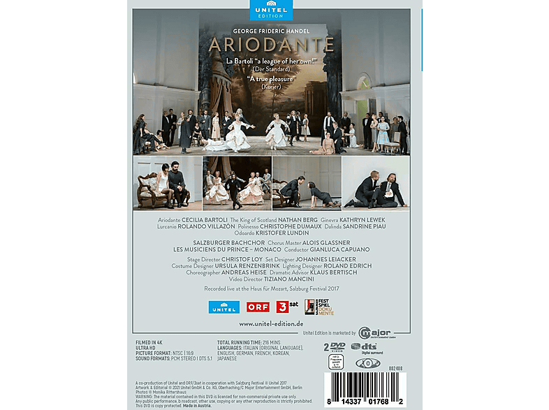 Thumbnail - Various Artists, Les Musiciens du Prince-Monaco - Ariodante (DVD)