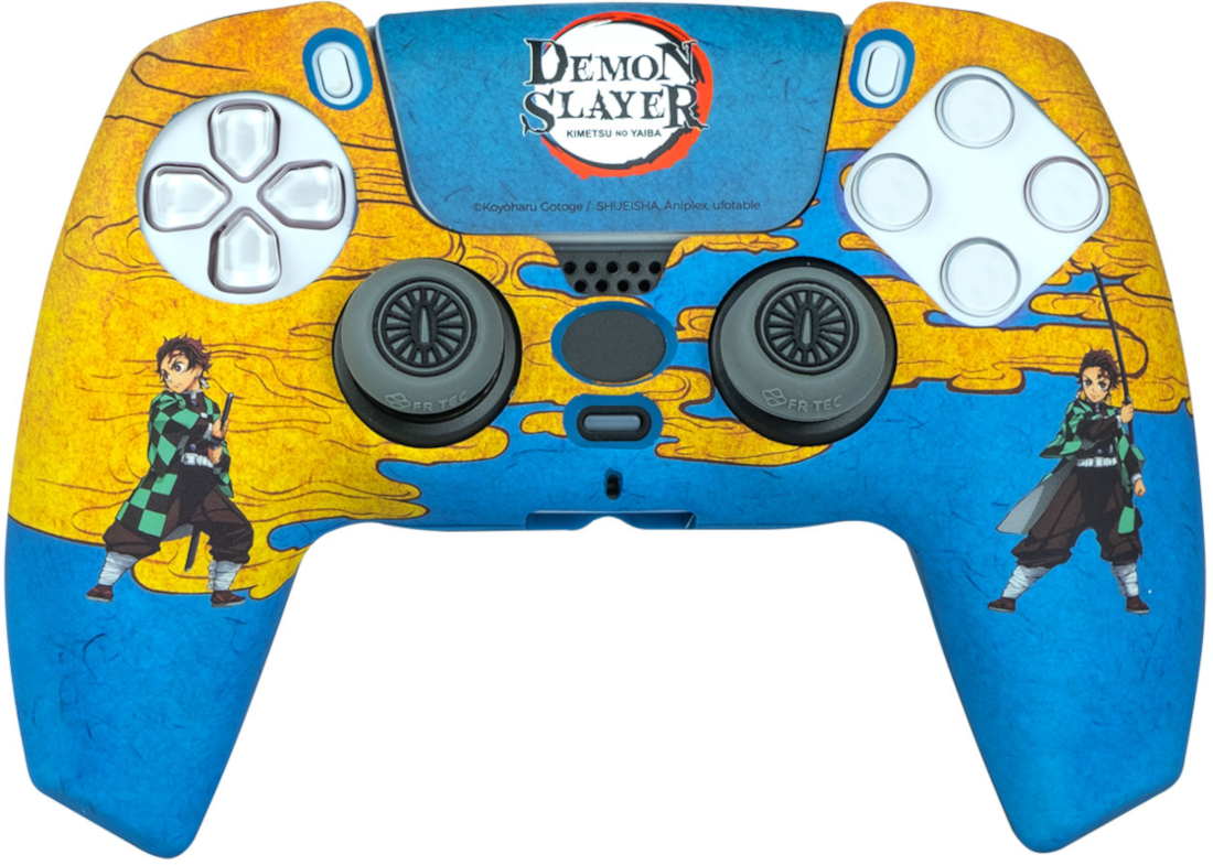FR-TEC Demon Slayer - Tanjiro kemény tok + hüvelykujj csúszásgátló PlayStation 5 kontrollerhez