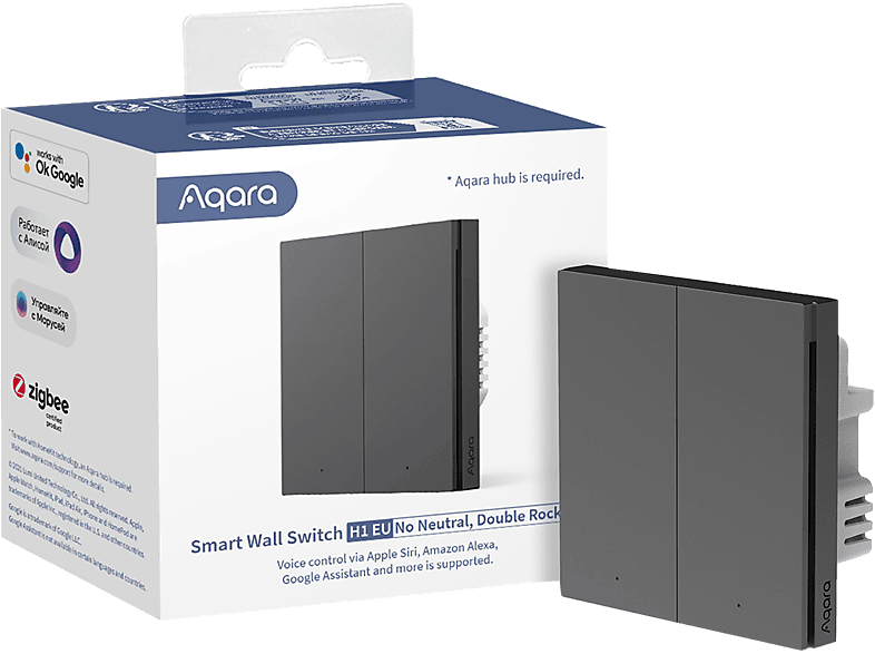 AQARA H1 Smart Wall Switch (No Neutral) - Lichtschalter (Grau)