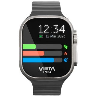 Smartwatch - Vieta Pro Beat Extrem 2, Pantalla de 1.96", 266 x 22, Aleación de zinc, 10 días autonomía, Negro
