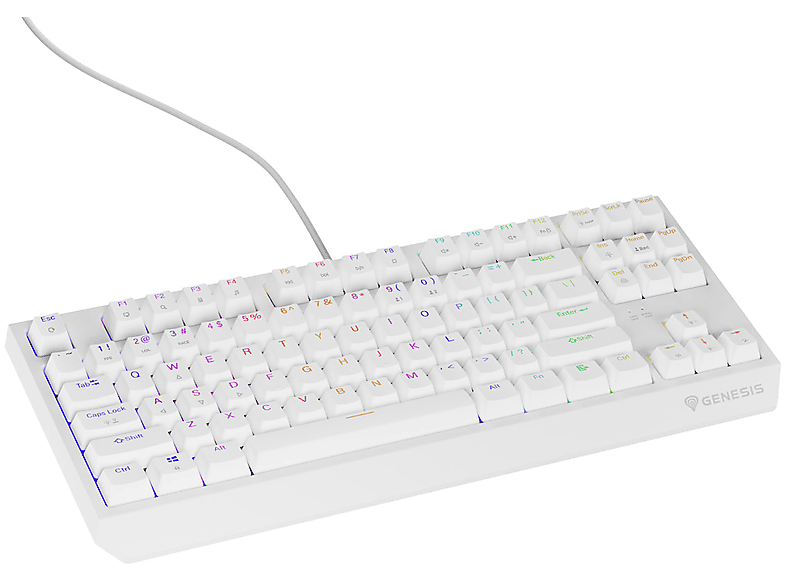 Klawiatura GENESIS Thor 230 TKL Outemu Red Biały – zdjęcie 3