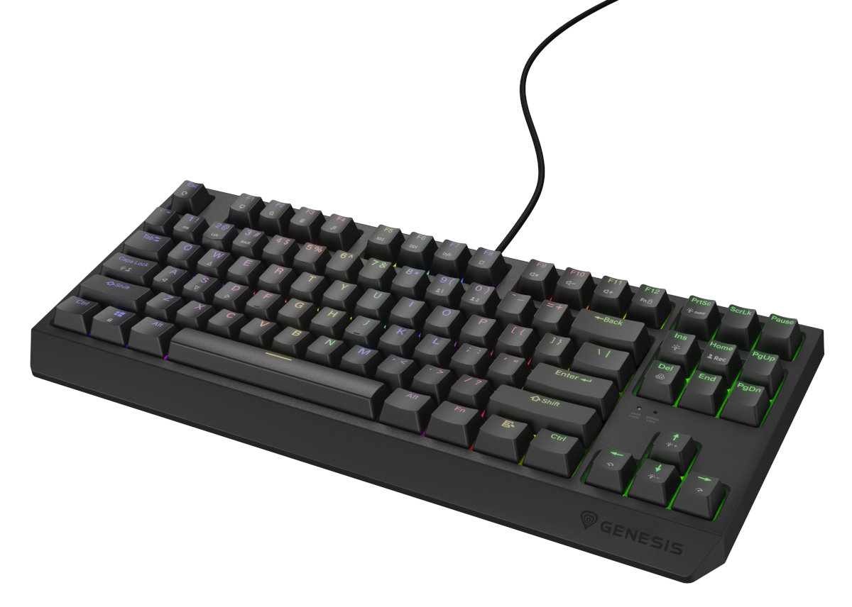 Czarny, cylindryczny aparat z dwoma obiektywami, prawdopodobnie aparat 360 stopni.