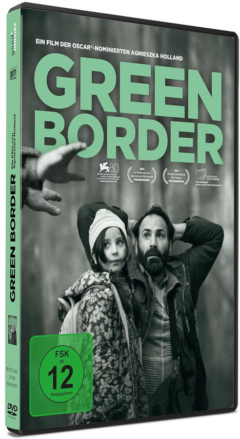 DVD-Hülle, grün und weiß. Ein Mann und ein Kind sind im Fokus.
