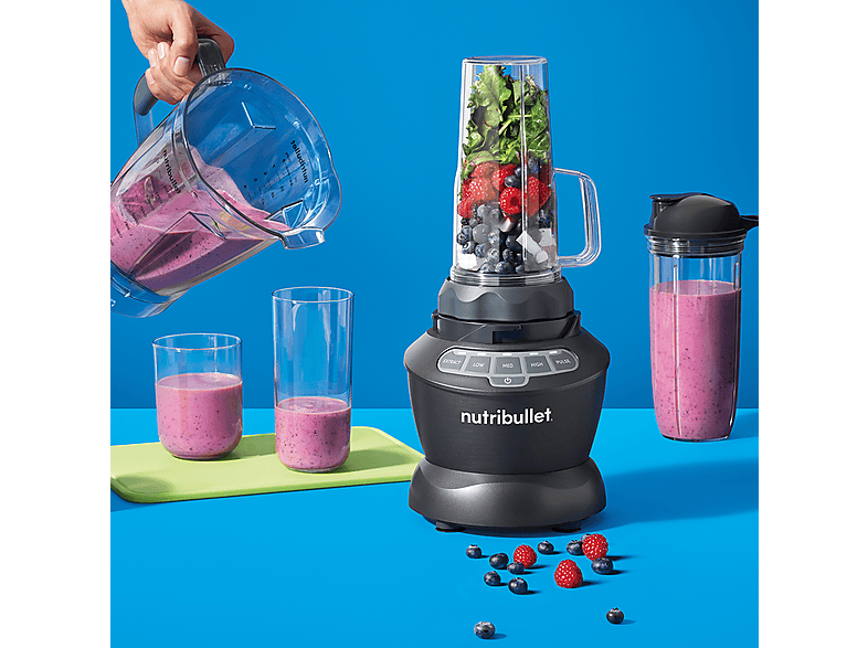 Thumbnail - NUTRIBULLET Combo NBF 500 DG – Standmixer für Smoothies, Shakes & heiße Zutaten mit 1200-W-Motor und großem 1,8-L-Behält...