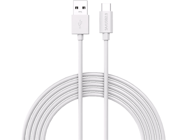 LMP USB-A auf USB-C Adapter, Weiss