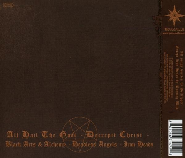 Braunes CD-Cover mit Text und Logo.