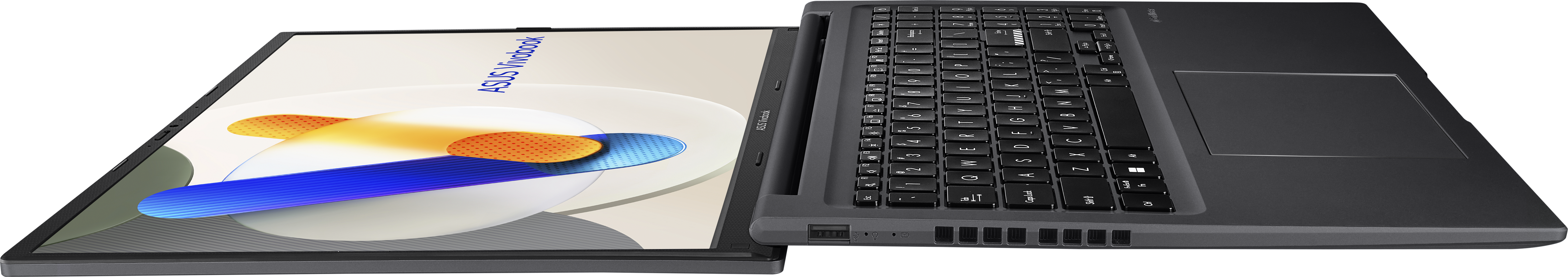 Laptop mit einem zweiten Bildschirm daneben geöffnet.