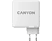 CANYON H-100 univerzális hálózati GaN adapter, 2x USB-A, 2x USB-C, max 100W, PD, QC3, fehér (CND-CHA100W01)