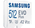 SAMSUNG EVO Plus microSD memóriakártya, 160/120 MB/s, 512 GB (MB-MC512SA/EU)