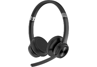 ISY Office headset vezeték nélküli fejhallgató mikrofonnal, bluetooth, ENC, fekete (IHS-8100)