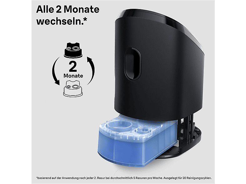 BRAUN 3-in-1 ShaverCare Reinigungskartuschen für Reinigungsstationen 6er Pack Rasierer-Zubehör