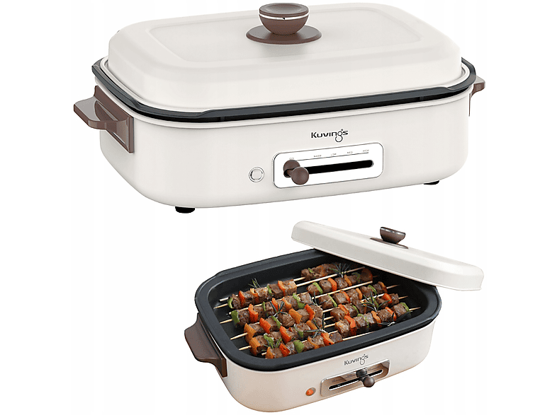 Kuvings Multigrill Ceramic Plus Kremowy – zdjęcie 3