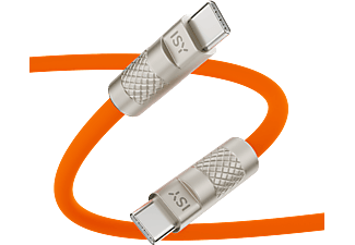 ISY USB Type-C összekötő kábel, 2 méter, max 60W, USB 2.0, narancs (IUC-5300-OG)
