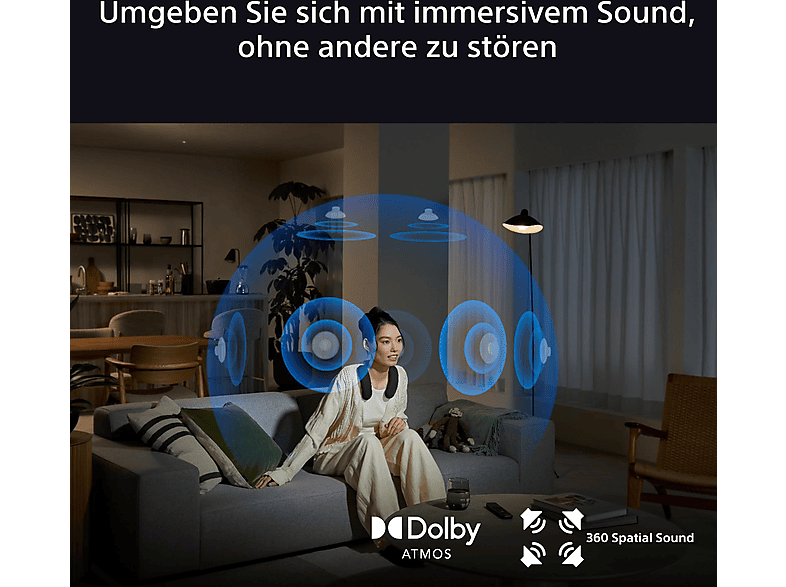 SONY BRAVIA Theatre U, Neckband Kabelloser Nackenlautsprecher Bluetooth Schwarz
