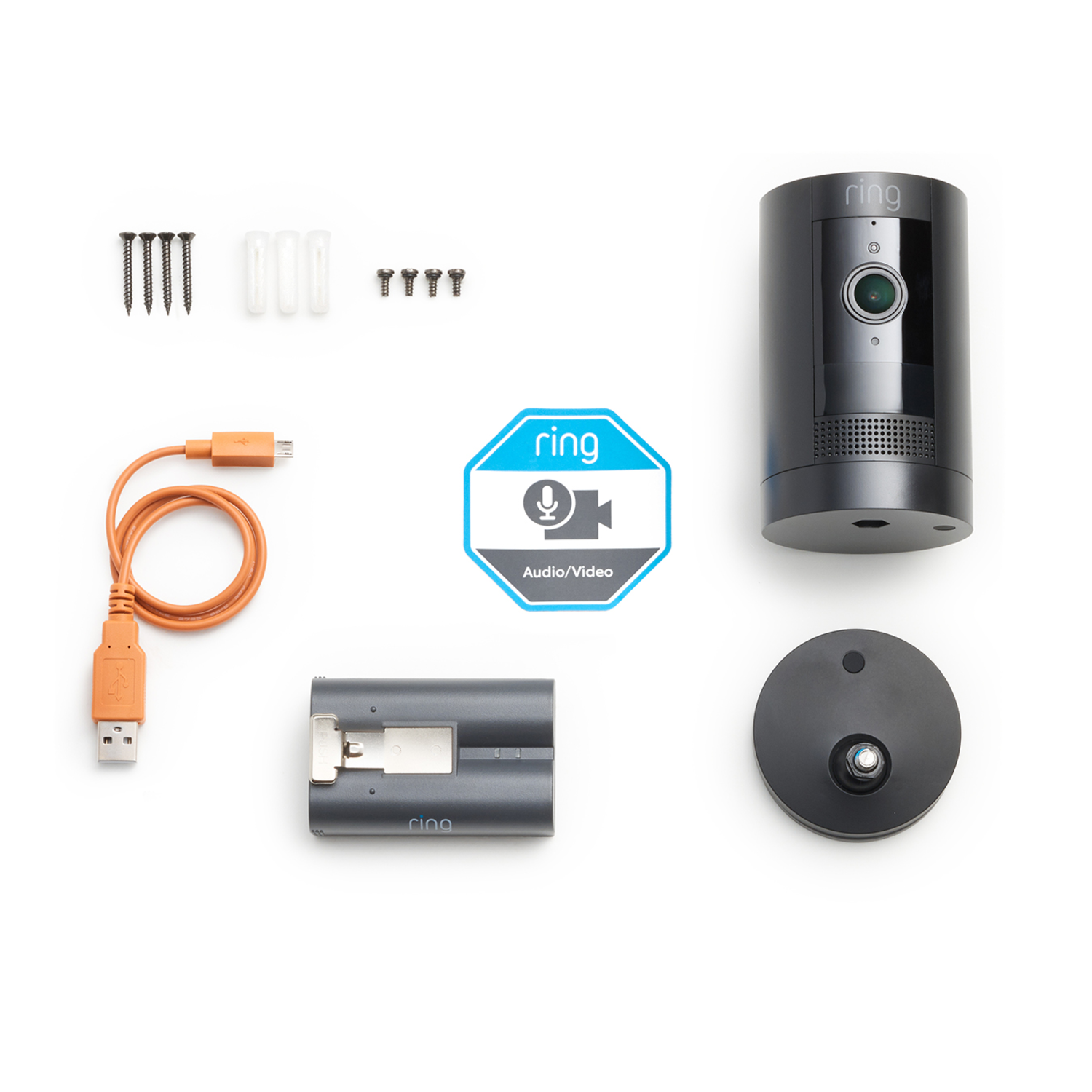 Ring Stick Up Cam Battery 2個+専用リチウムイオン電池 RING Stick Up Cam Battery (2-pack) Slimme binnen- / buitencamera
