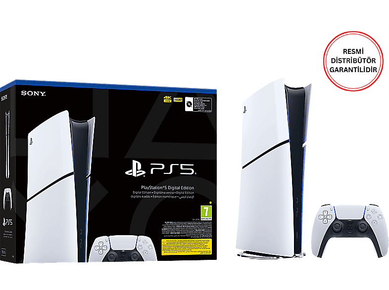 SONY Playstation 5 Slim Digital Edition Oyun Konsolu Beyaz_0