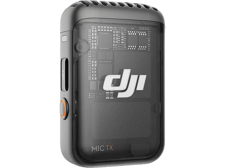 Micrófono - DJI Mic 2, Inalámbrico, Omnidireccional, 6 horas autonomía, Bluetooth, Shadow Black