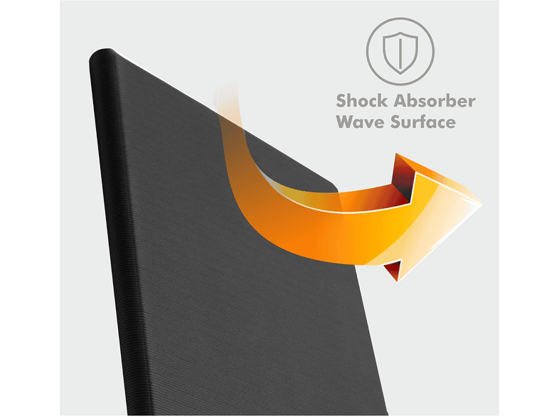Funda tablet - Silver HT Samsung TAB A9+ 11", Wave Space White