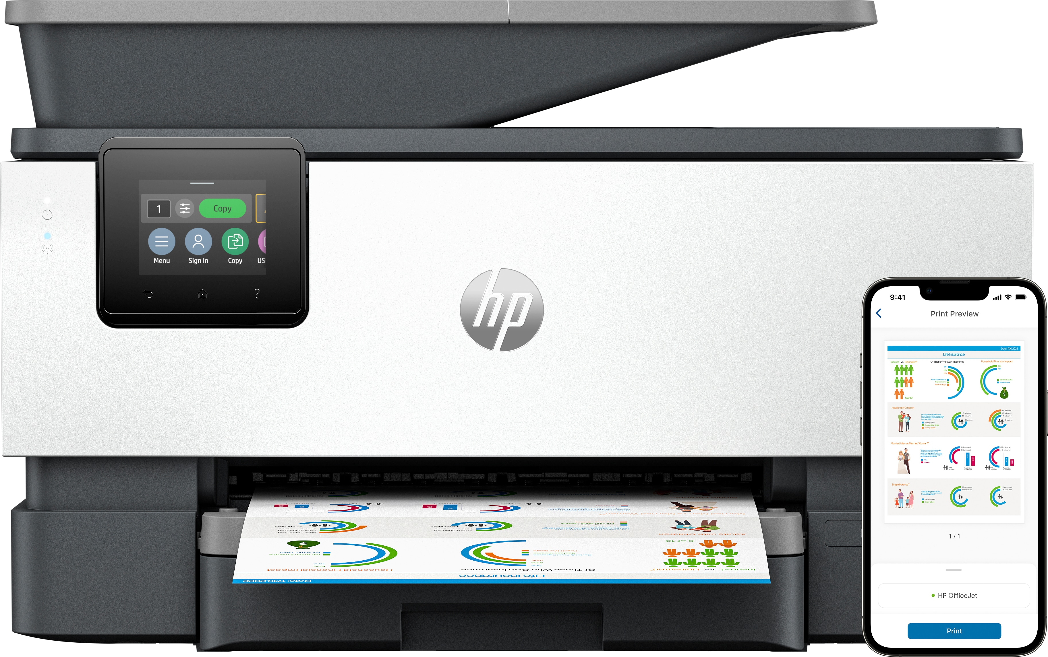 HP HP Multifunktionsdrucker OfficeJet Pro 9120b All-in-One Stampante multifunzione
