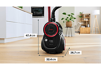 BOSCH BGS41POW3 Mini Turbo Başlıklı Toz Torbasız Elektrikli Süpürge_1