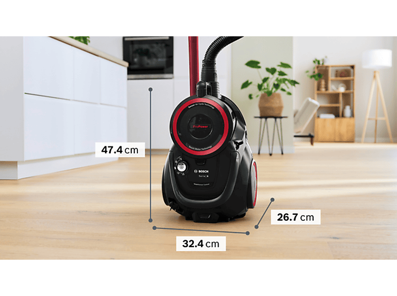 BOSCH BGS41POW3 Mini Turbo Başlıklı Toz Torbasız Elektrikli Süpürge_1