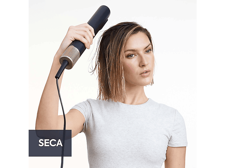 Secador - BaByliss Air Wand, Alisador y Styler, De cabello mojado a peinado perfecto, Con aire, 1600W, 123 km/h, 4 temperaturas, 3 velocidades, Azul – imagen 2
