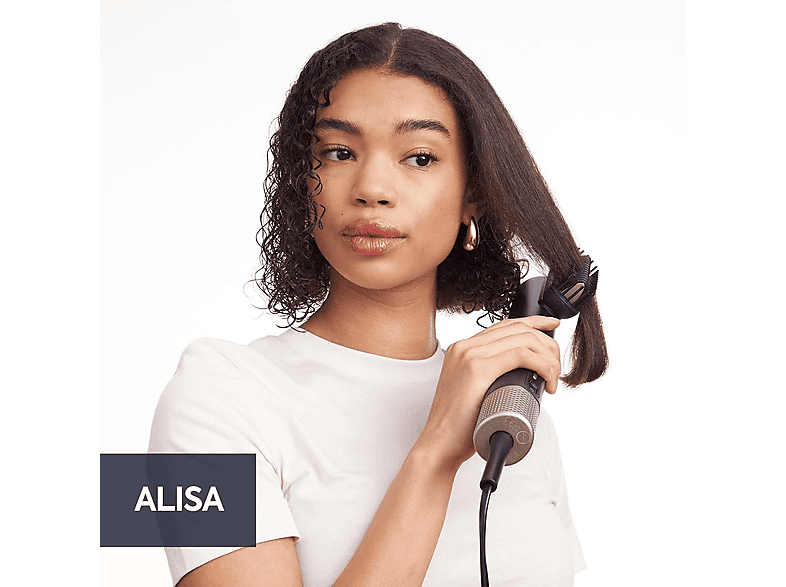 Secador - BaByliss Air Wand, Alisador y Styler, De cabello mojado a peinado perfecto, Con aire, 1600W, 123 km/h, 4 temperaturas, 3 velocidades, Azul – imagen 3
