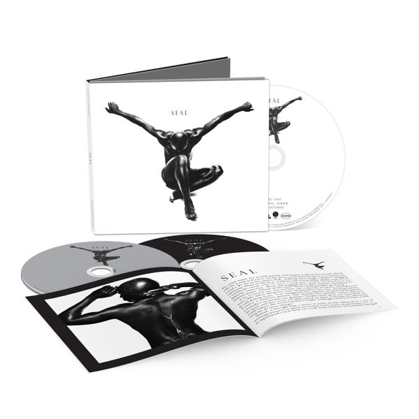 CD-Albumcover mit Schwarz-Weiß-Bild einer Person. Text: SEAL. Andere CDs sind ebenfalls sichtbar.
