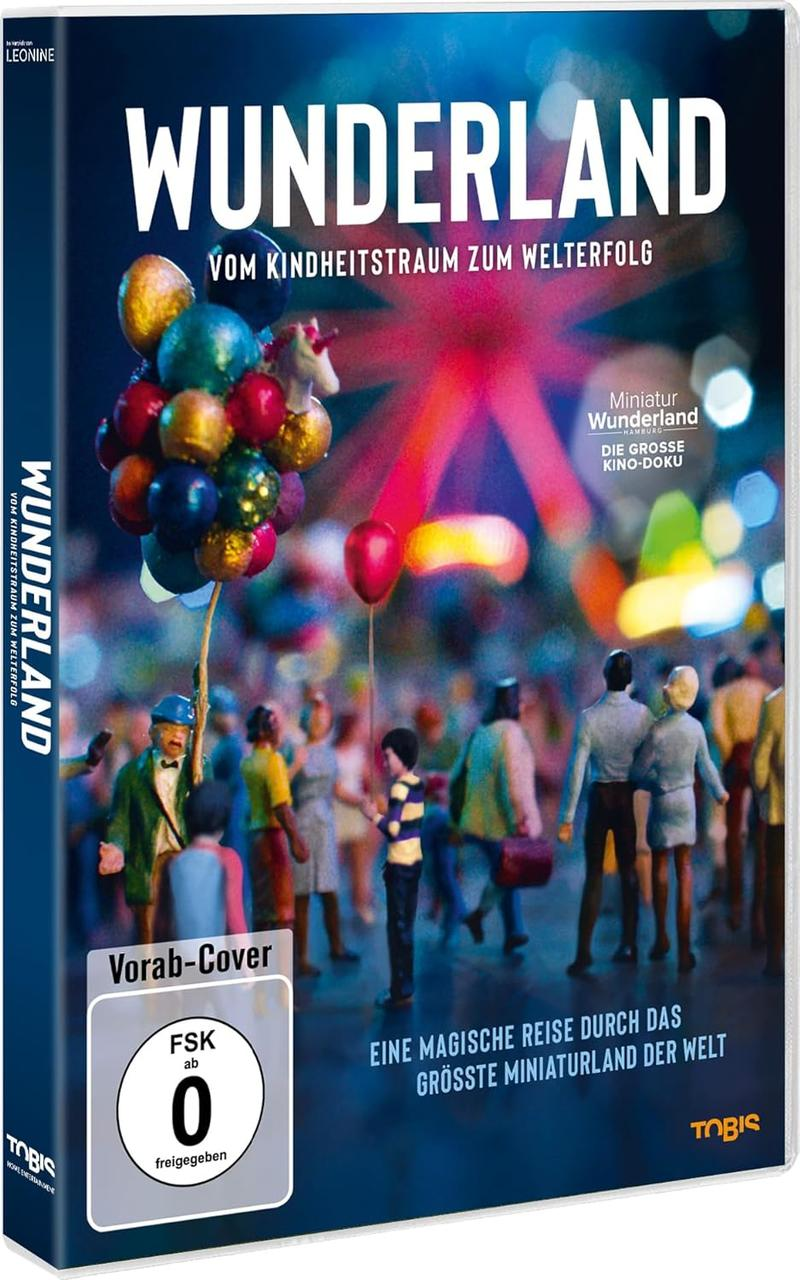 DVD-Hülle: "Wunderland" Filmcover mit bunter Szene und Text.