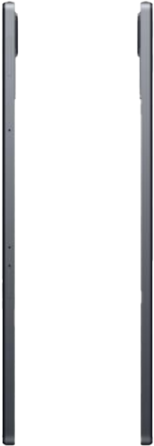 Két egyforma szürke tablet oldalnézetből. Fehér háttér.