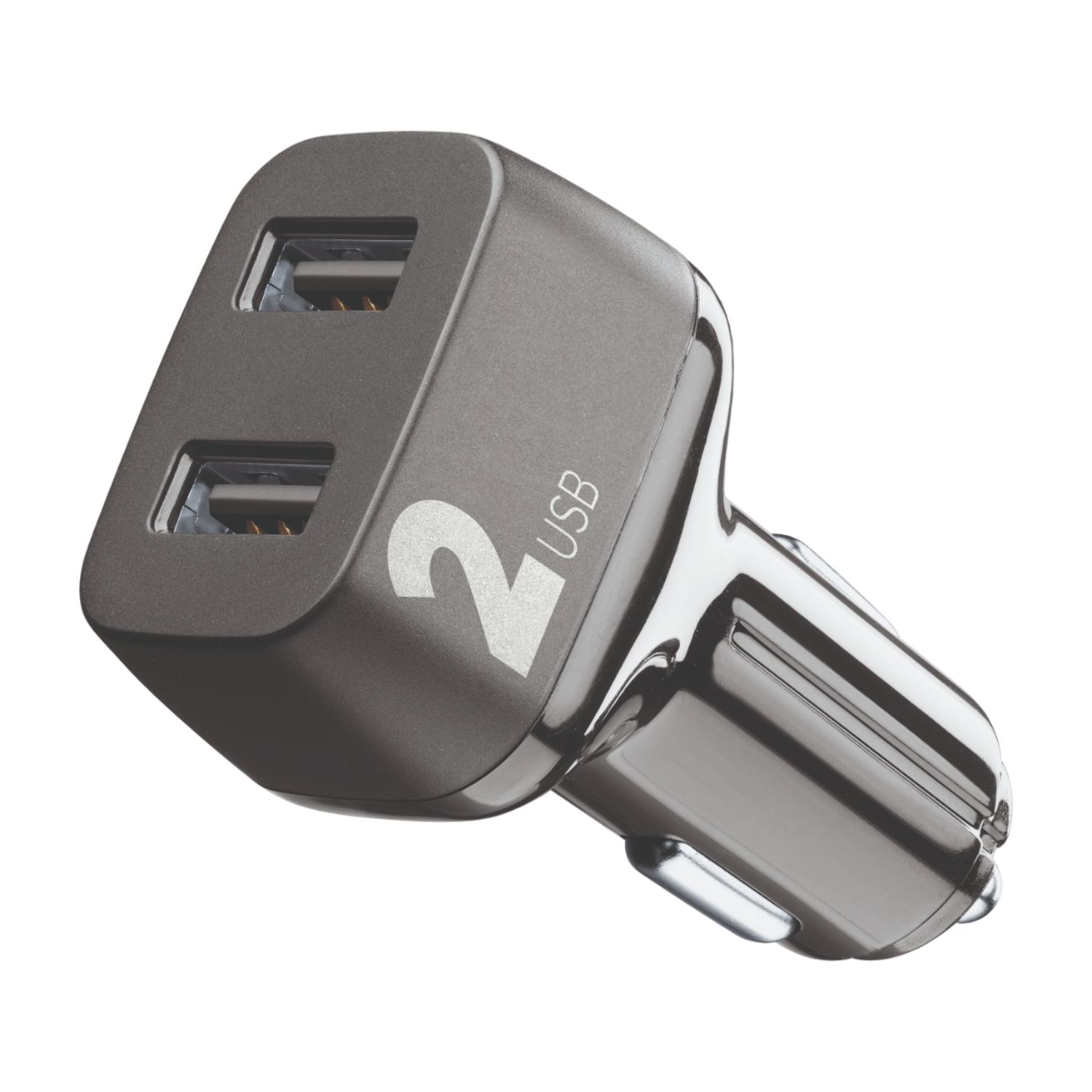CELLULAR-LINE Car Charger Multipower 2 USB 18W Zwart afbeelding