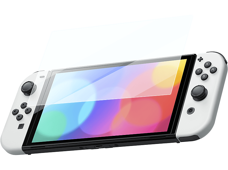 ISY IC-5021 Schutzglas für Nintendo Switch OLED, Transparent