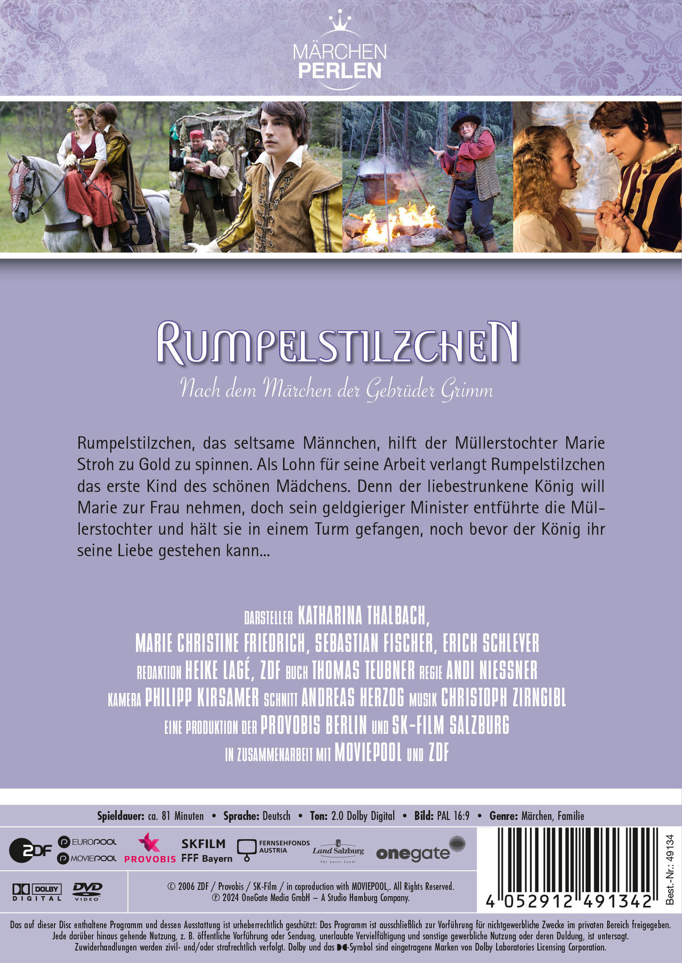 DVD-Cover eines Films mit Text. Im Hintergrund befinden sich Menschen in einem Wald.