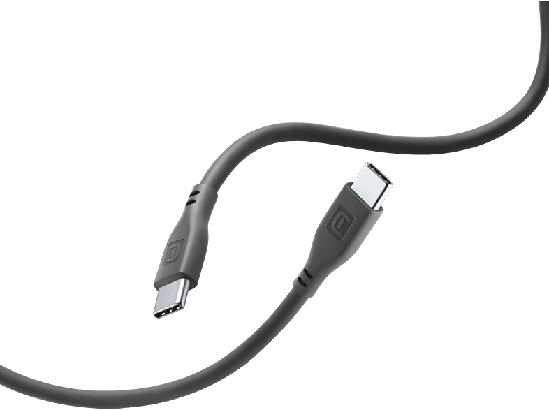 Cellularline Soft Kabel Usb-c-naar-usb-c Usb-kabel 12 M Zwart afbeelding